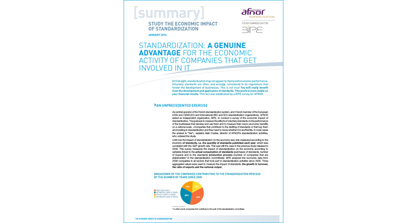 Study Economic Impact of Standardization