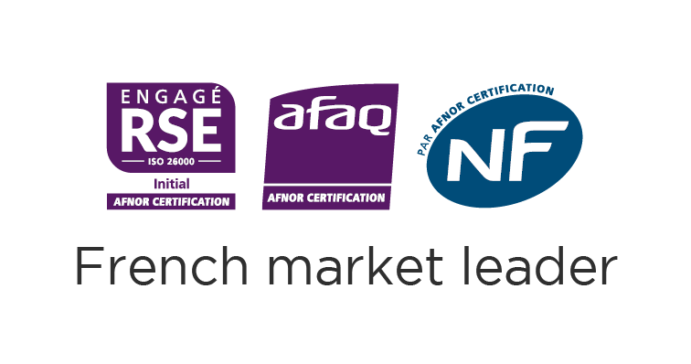 logos RSE, AFAQ, NF