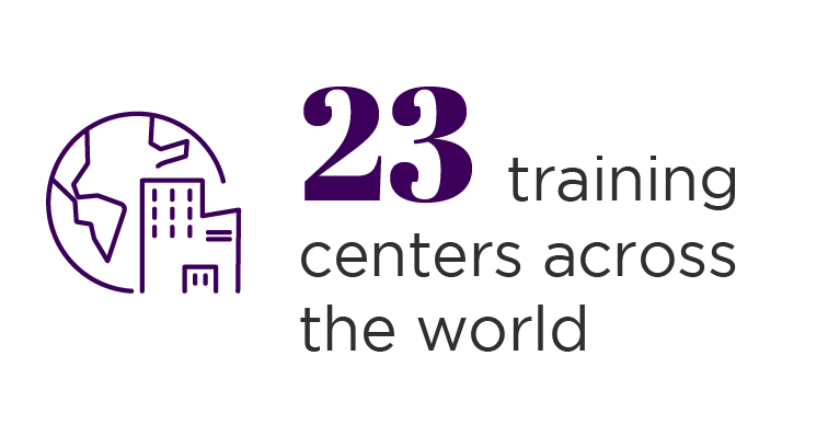 Afnor 23 training centers across the world