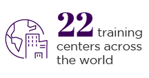 Afnor22training centers across the world