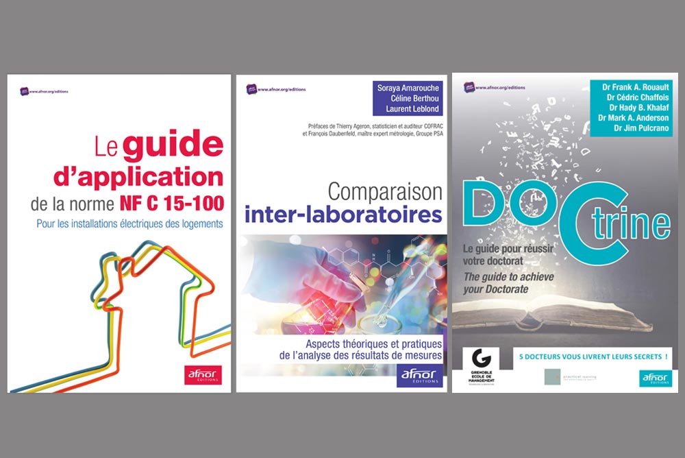 Les trois livres publiés en février par AFNOR Editions