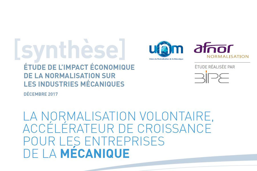 Etude de l'impact économique de la normalisation sur les industries mécaniques