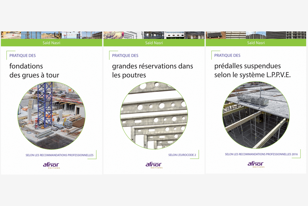 3 ouvrages de Saïd Nasri sur les métiers du bâtiment