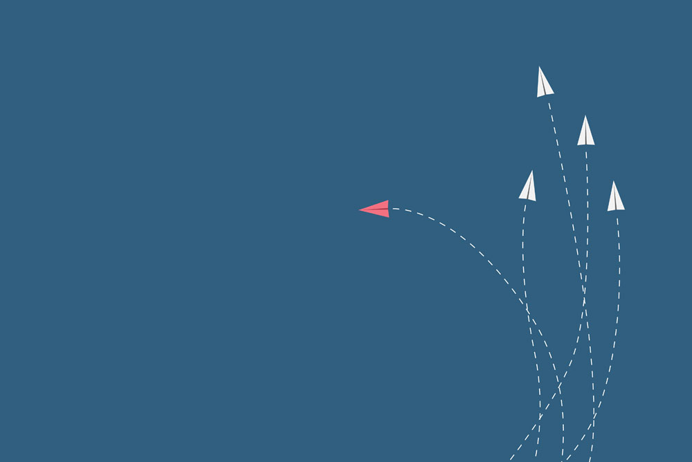 Illustration abstraite sur le thème de l'aéronautique