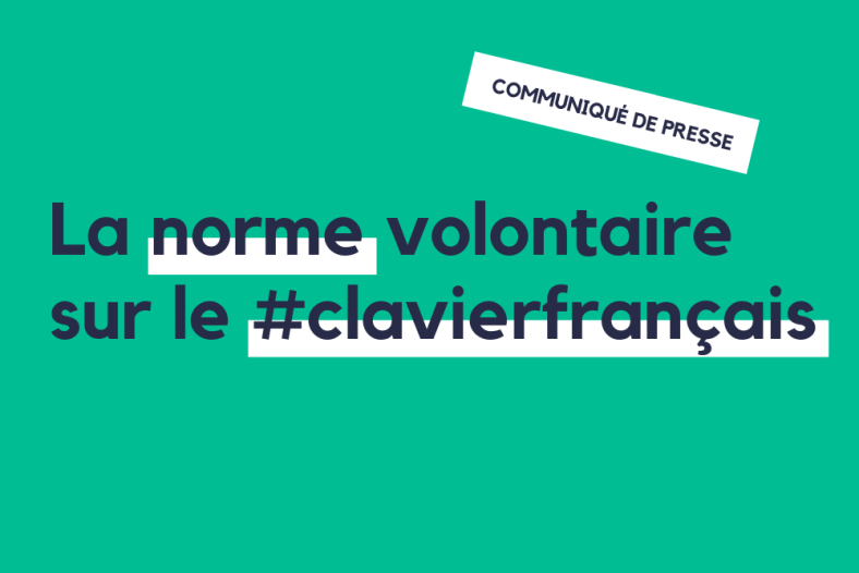visuel norme volontaire sur le clavier français
