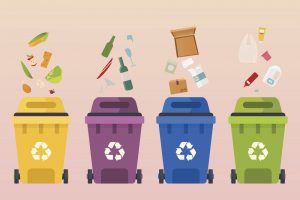 Recycling garbage cans