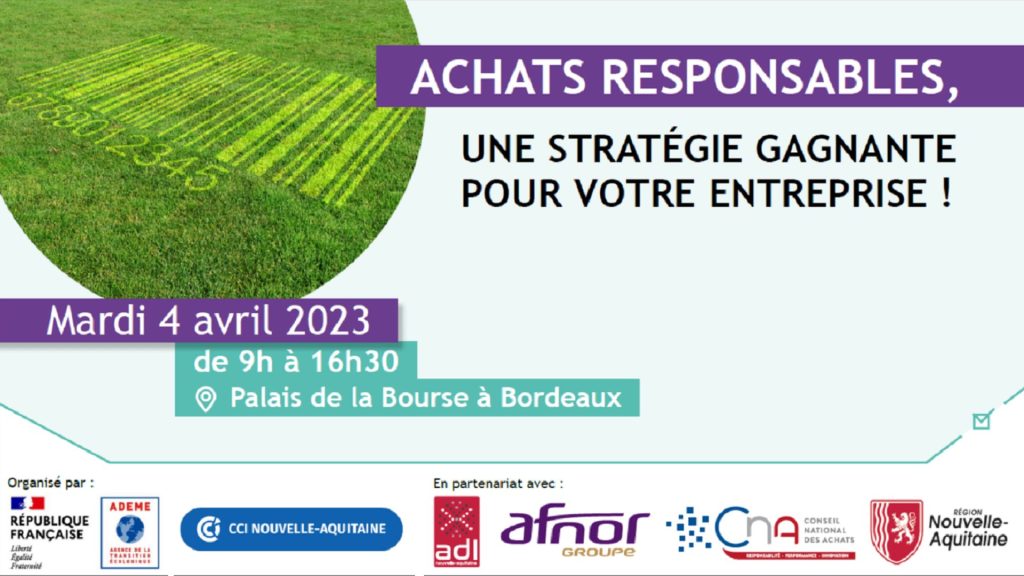 invitation colloque achats responsables par le groupe AFNOR