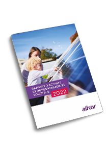 Rapport d'activité 2022 du groupe AFNOR
