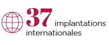 37 implantations internationales
