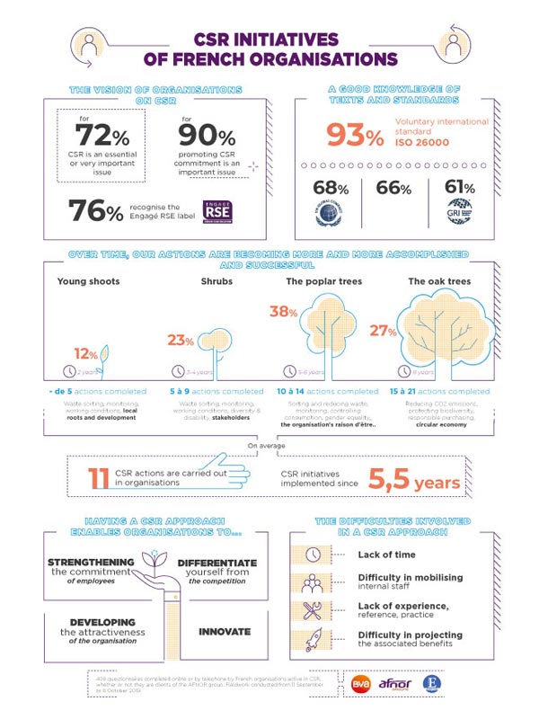 CSR approaches of French organizations