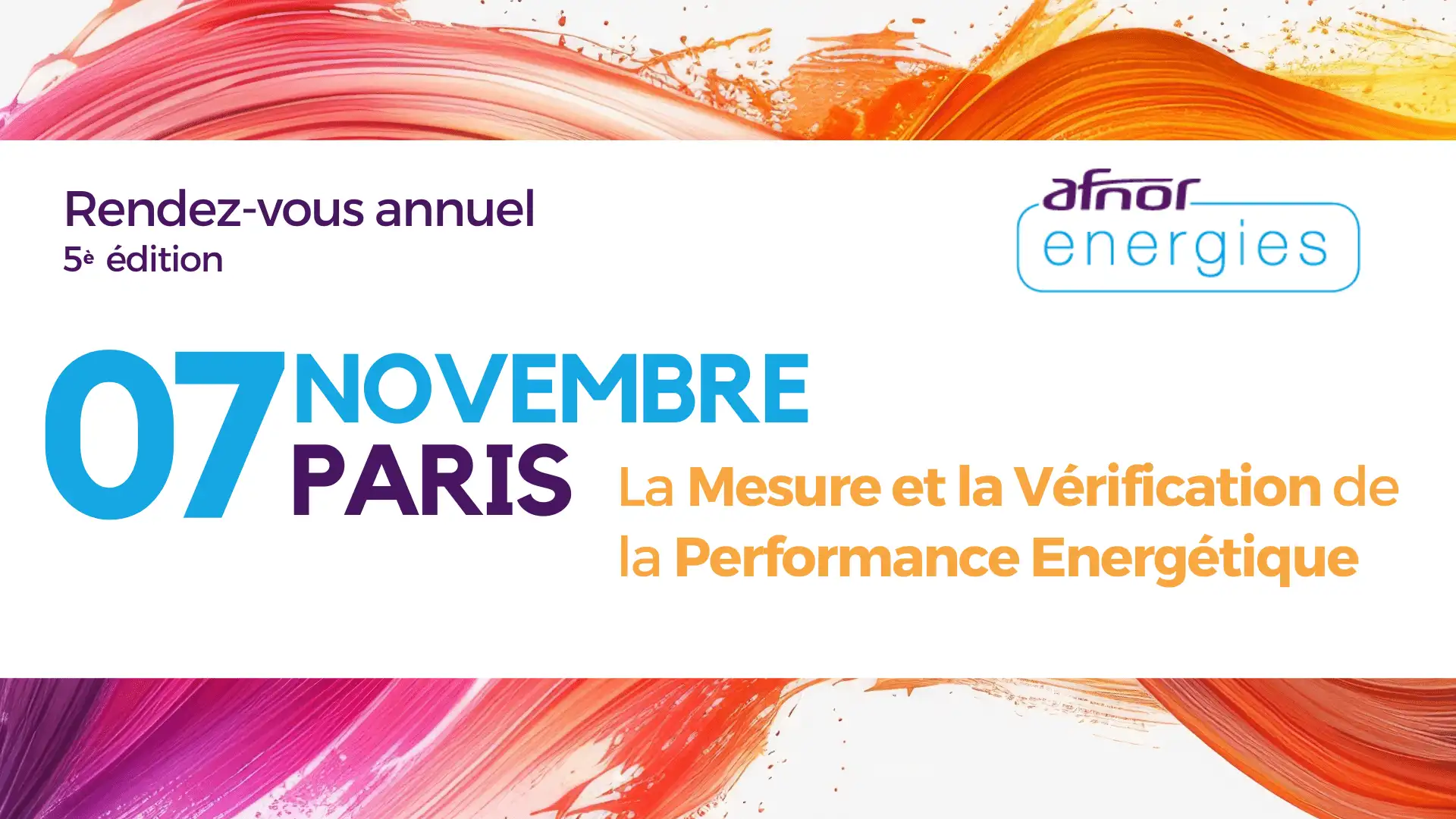 Colloque mesure et vérification de la performance énergétique